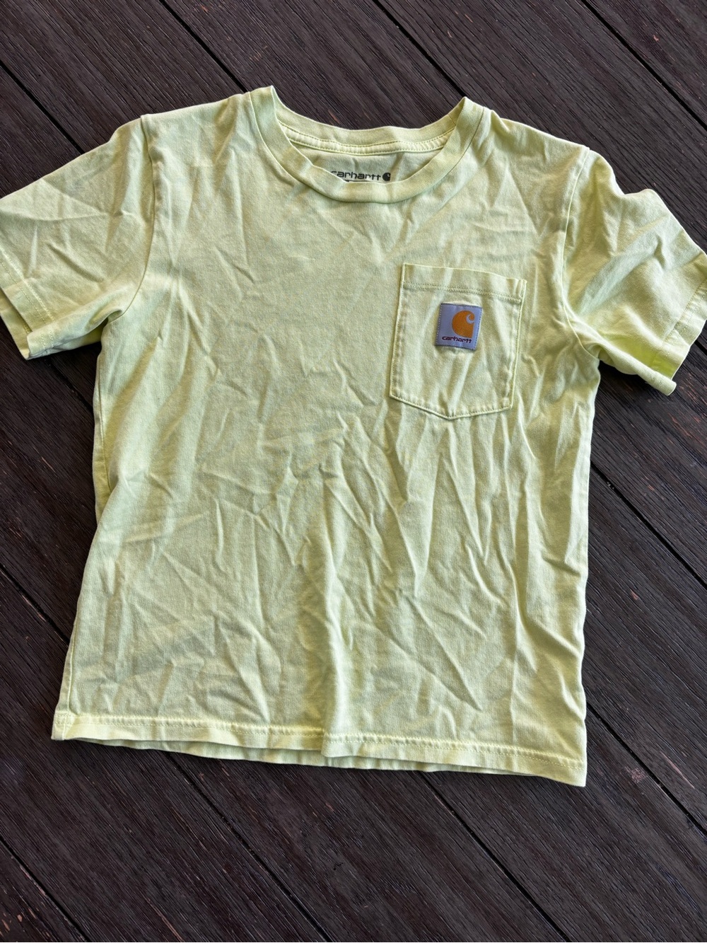 Carhartt Kids' Yellow Pocket Tee